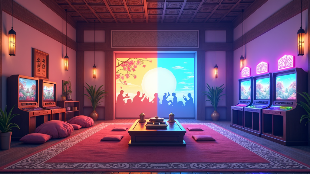 Cultural bridge — majlis to arcade